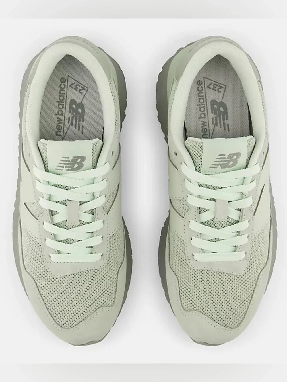 New Balance Women's Green 237 Suede Mesh Sneaker Silver Moss Bayberry 8 39 Retro